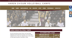 Desktop Screenshot of karenchisumvolleyballcamps.com