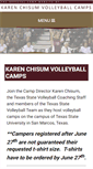 Mobile Screenshot of karenchisumvolleyballcamps.com